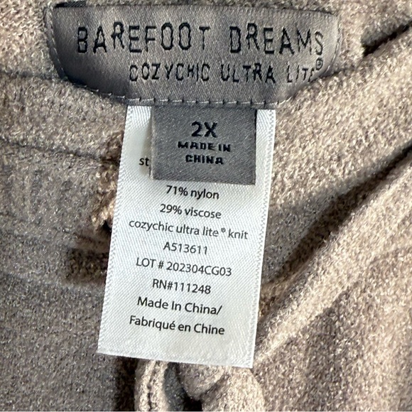 Barefoot Dreams CozyChic Ultra Light Fleece Drawstring Lounge Joggers Size 2X - Picture 9 of 14